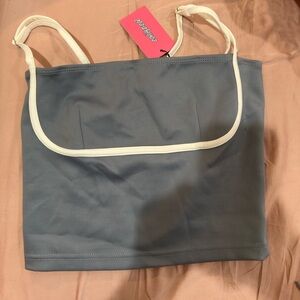 Edikted Blue crop top